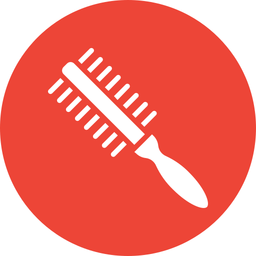 Hair brush Generic color fill icon