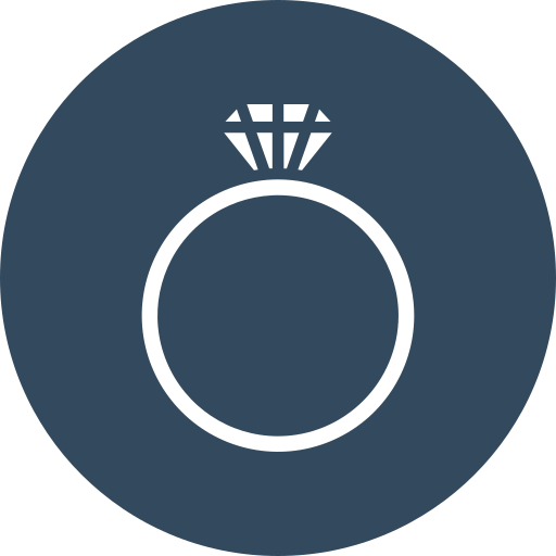 Diamond ring Generic color fill icon
