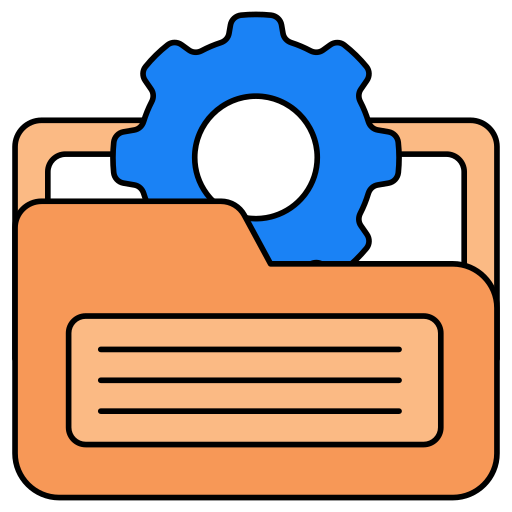 zarządzanie folderami Generic color lineal-color ikona