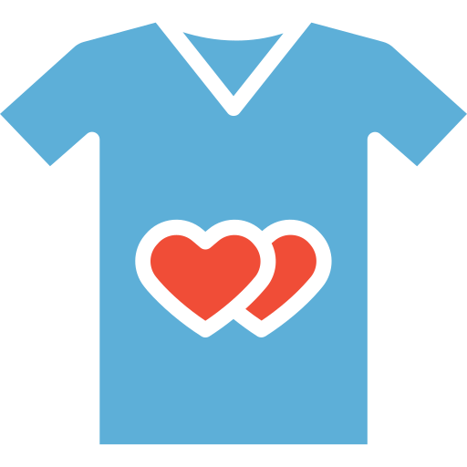T shirt Generic color fill icon