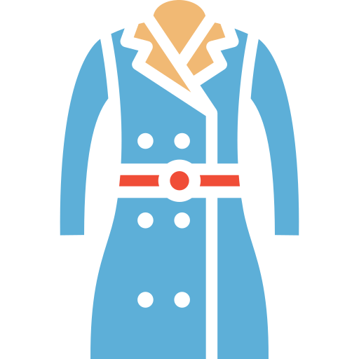abrigo largo Generic color fill icono