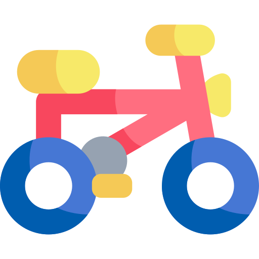 Bicycle Kawaii Flat icon
