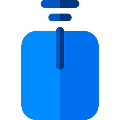 Wireless mouse  Generic color fill icon