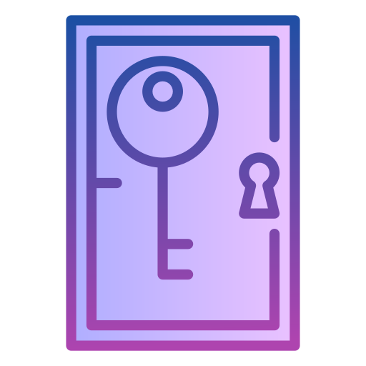 chiave della porta Generic gradient lineal-color icona
