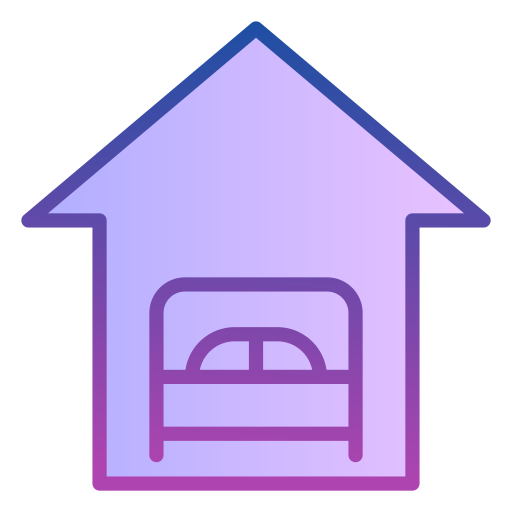Double bed Generic gradient lineal-color icon