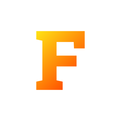 litera f Generic gradient fill ikona