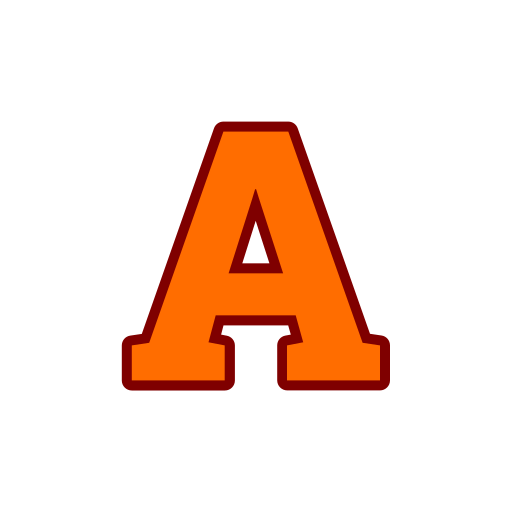 Letter A Generic color lineal-color icon