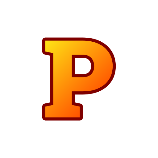 文字 p Generic gradient lineal-color icon