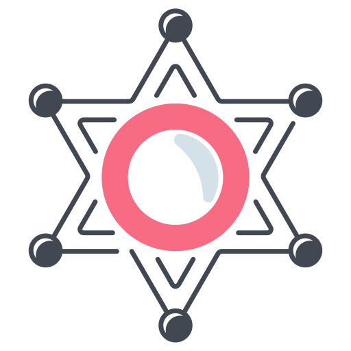 odznaka szeryfa Generic color lineal-color ikona