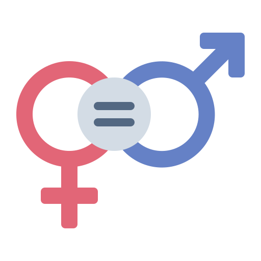 Гендерное равенство Generic color fill иконка
