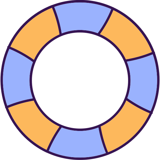 구명 부표 Generic color lineal-color icon