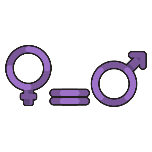 geslachtsgelijkheid Generic color lineal-color icoon