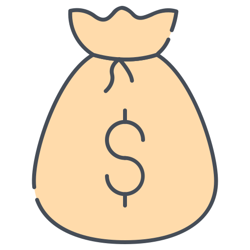 torba na pieniądze Generic color lineal-color ikona
