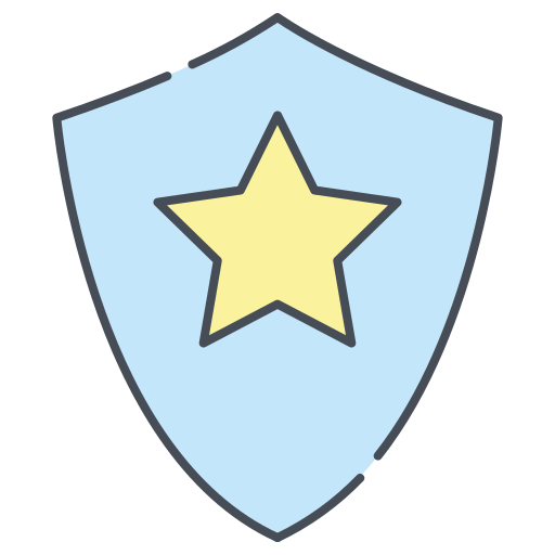 odznaka policyjna Generic color lineal-color ikona