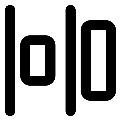 Distribute Generic black outline icon