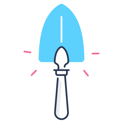 Trowel Generic color fill icon
