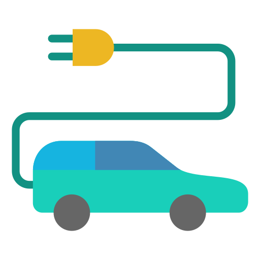 Electric Car Generic color fill icon