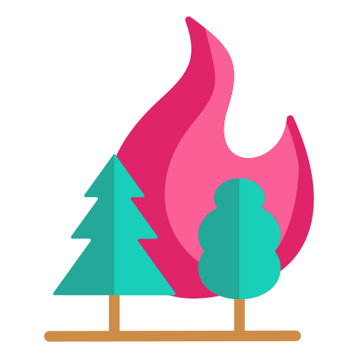 arbre en feu Generic color fill Icône