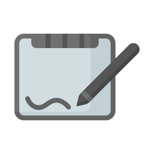 Drawing tablet Generic color fill icon