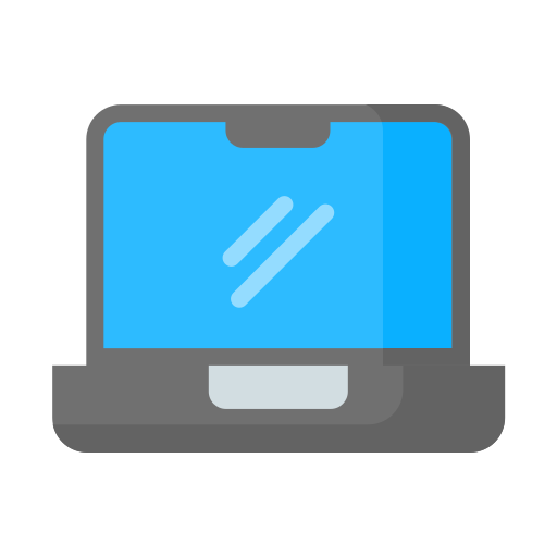 ordenador portátil Generic color fill icono