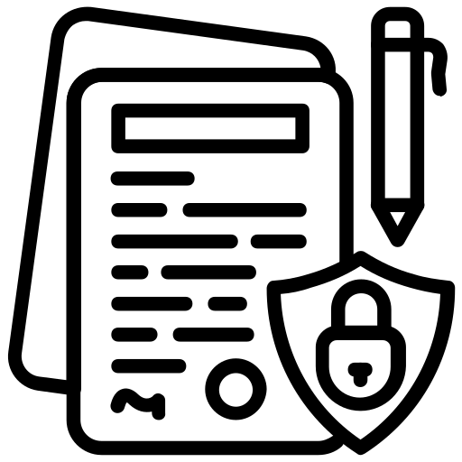 vertraulichkeit Generic black outline icon