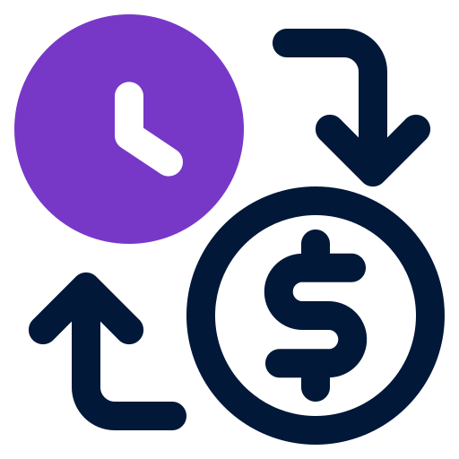 Time is money Generic color fill icon