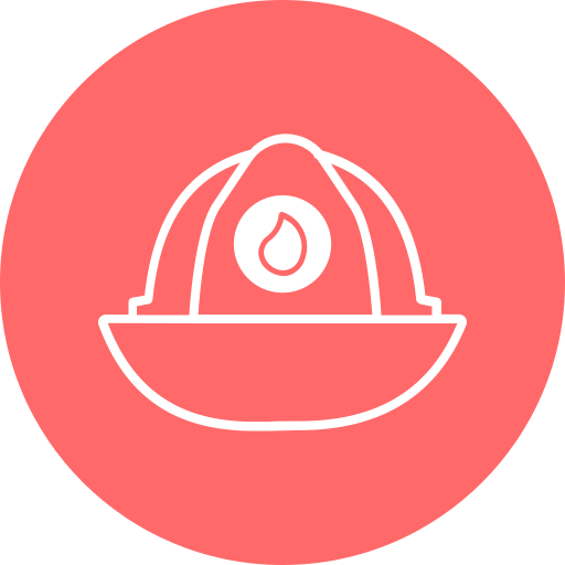 Firefighter helmet Generic color fill icon