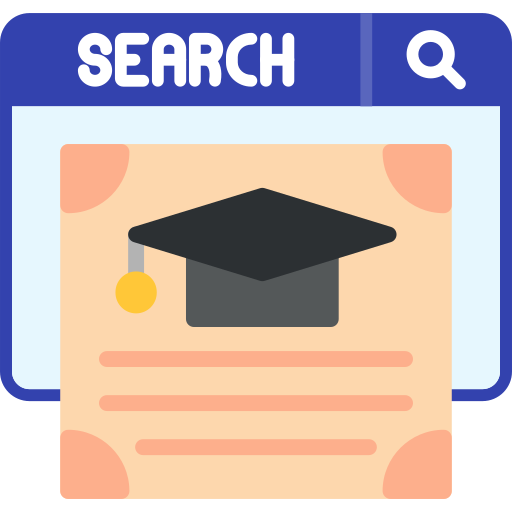 Online degree Generic color fill icon