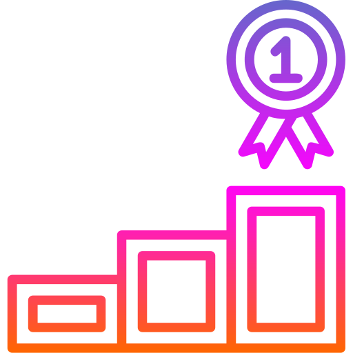 1st place Generic gradient outline icon