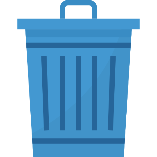 Trash can Aphiradee (monkik) Flat icon