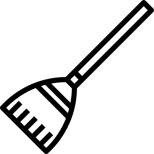 ほうき Aphiradee (monkik) Lineal icon