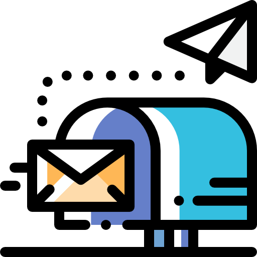 skrzynka pocztowa Detailed Rounded Color Omission ikona