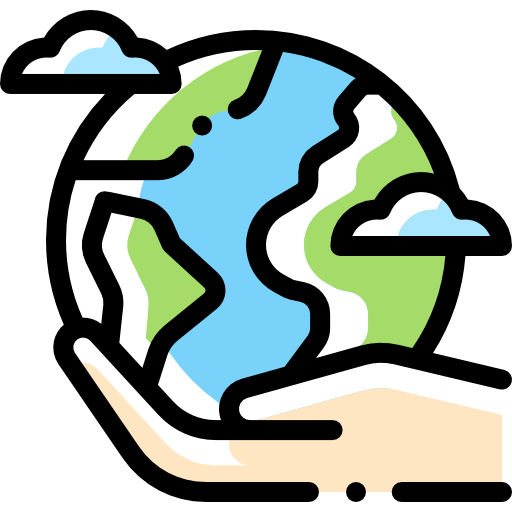 Planet earth Detailed Rounded Color Omission icon