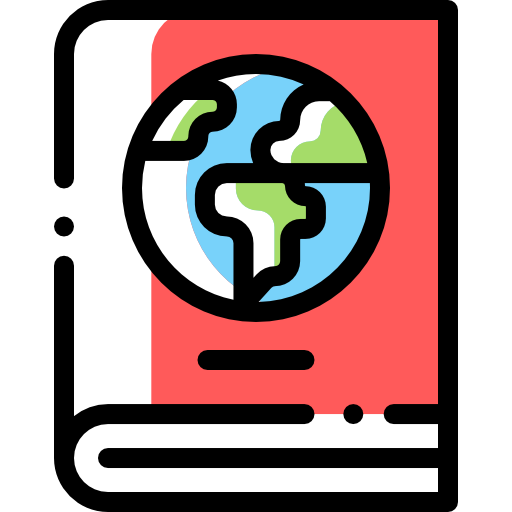 Geography Detailed Rounded Color Omission icon