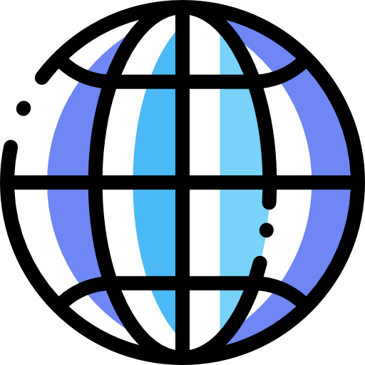 rejilla de la tierra Detailed Rounded Color Omission icono