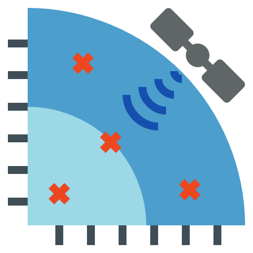 위성 geotatah Flat icon