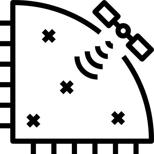 satélite geotatah Lineal icono