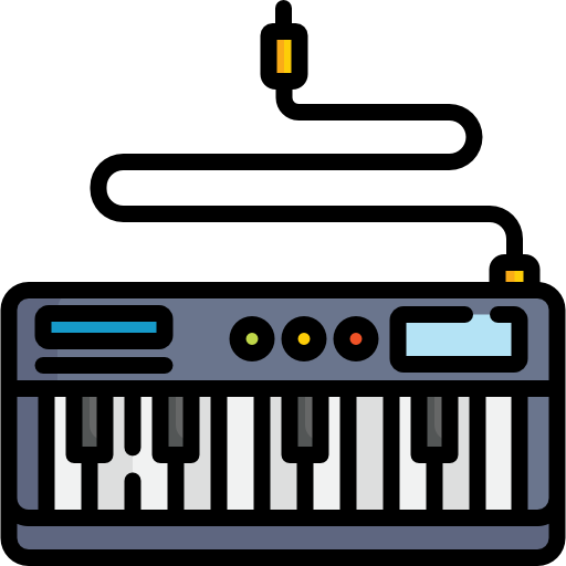 電子キーボード Special Lineal color icon