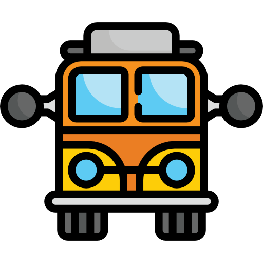 Школьный автобус Special Lineal color иконка