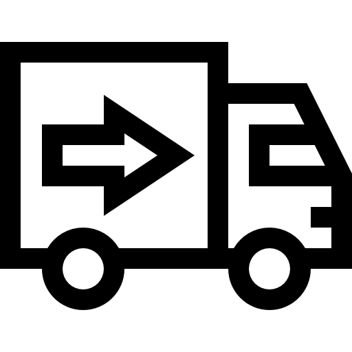 ciężarówka dostawcza Basic Straight Lineal ikona