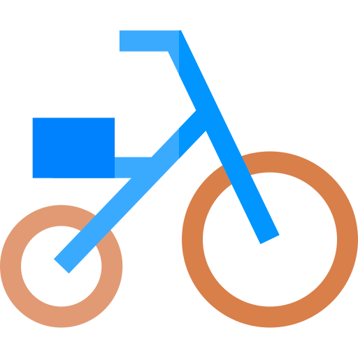 Tricycle Basic Straight Flat icon