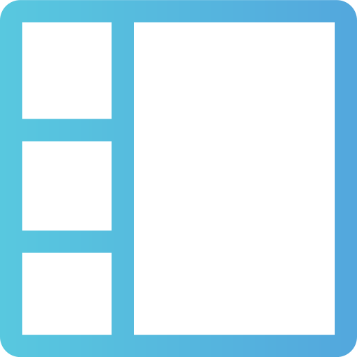 Layout Generic gradient outline icon