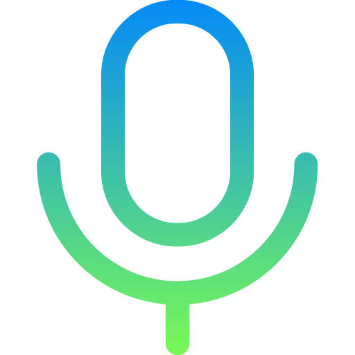 micrófono Generic gradient outline icono