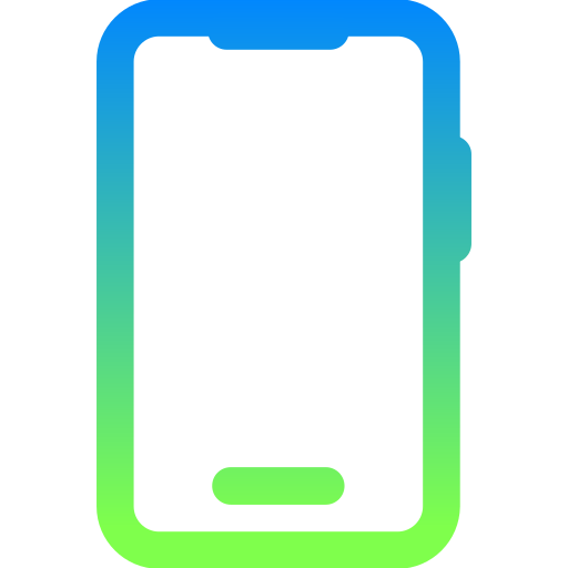 teléfono móvil Generic gradient outline icono