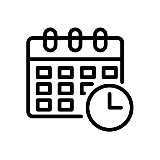 달력 Generic black outline icon