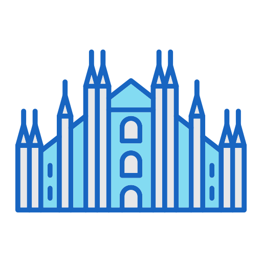 katedra w mediolanie Generic color lineal-color ikona