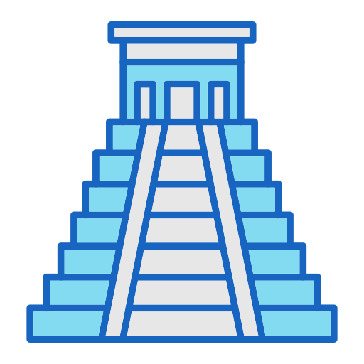 pirámide maya Generic color lineal-color icono