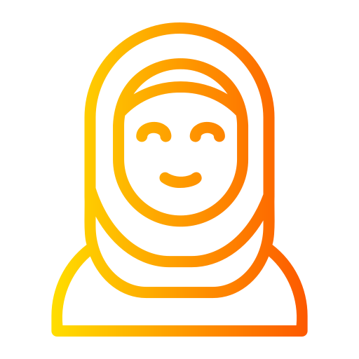 Hijab Generic gradient outline icon