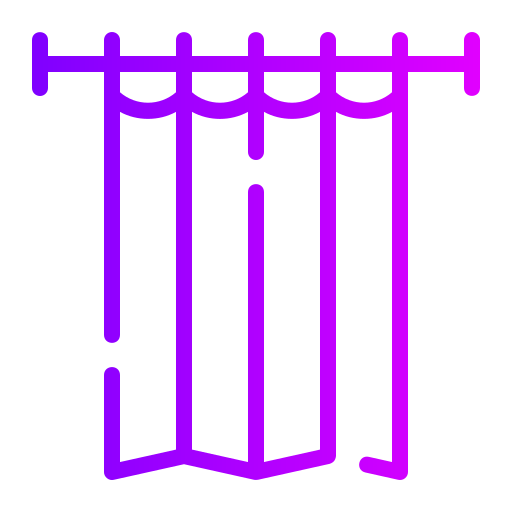 シャワーカーテン Generic gradient outline icon