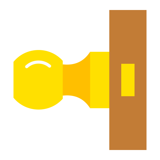 deurknop Generic color fill icoon
